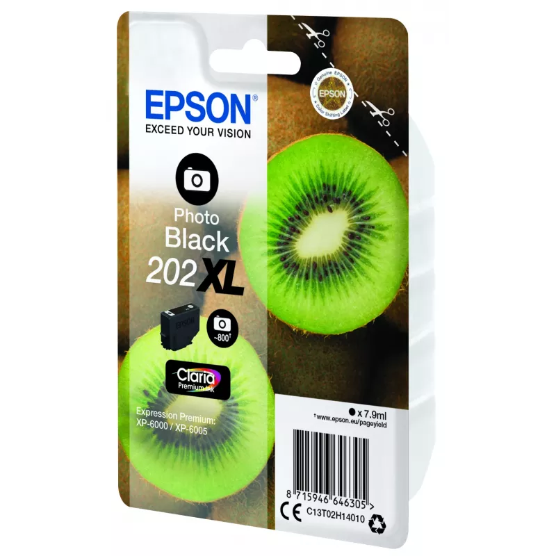 Epson 202XL cartucho de tinta preto foto para Expression Premium XP-6000 (C13T02H14010)