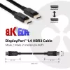 Club 3D CAC-2068 cabo DisplayPort 1.4, HBR3, 32,4 Gbps, 8K60Hz, M/M, 2 m, preto