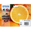 Tinta Epson Oranges multipack 5 cores 33XL Claria Premium, alto rendimento (XL), preto, preto fotográfico, ciano, magenta, amarelo, tinta pigmentada, tinta à base de corante, 12.2 ml, 8.9 ml