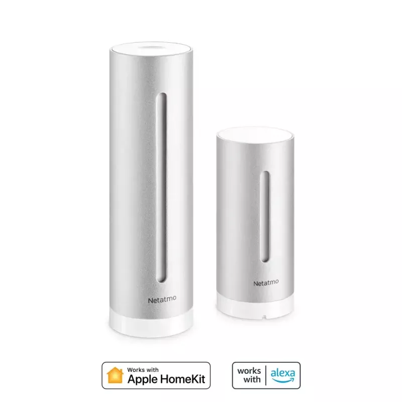 Estação meteorológica digital Netatmo NWS01-EC alumínio pilha/USB Wi-Fi