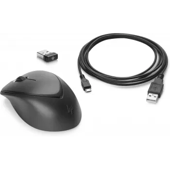 Rato HP Wireless Premium, ambidestro, laser, RF Wireless, 1200 DPI, preto