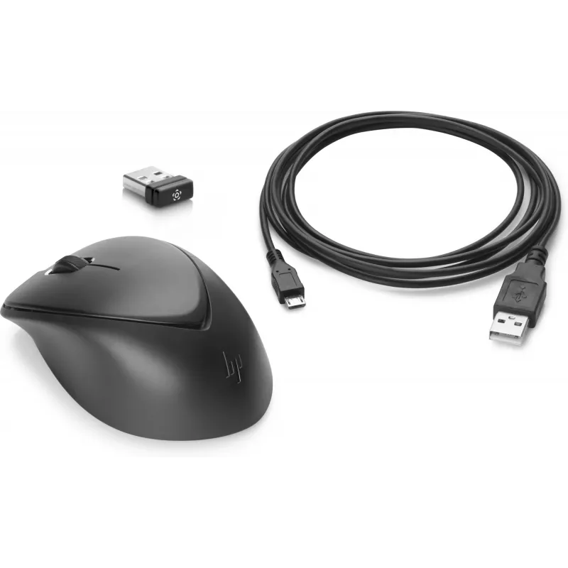 Rato HP Wireless Premium, ambidestro, laser, RF Wireless, 1200 DPI, preto