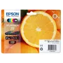 Tinta Epson Oranges multipack 5 cores 33 Claria Premium Ink
