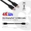 Club 3D CAC-2161 cabo Mini DisplayPort 1.2 HBR2, 4K, M/M, 2 m, preto