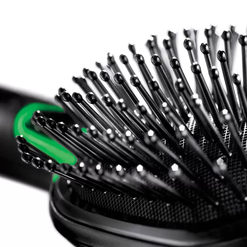 Escova de cabelo Paddle BRAUN BR710 para adulto, preto e verde, 175 g