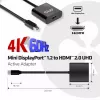 Adaptador ativo CLUB3D Mini DisplayPort 1.2 para HDMI 2.0 UHD