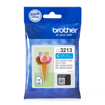 “Brother LC3213C” Cartucho de tinta 1 unid. original alto rendimento (XL) ciano