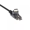 Club 3D CAC-1360 cabo HDMI 2.0 com Ethernet, rotativo 360°, 4K60Hz UHD, M/M, 2 m, preto