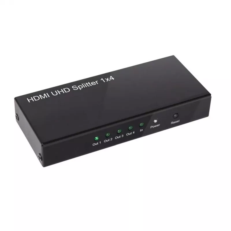 CLUB3D HDMI™ 4K@60Hz UHD Splitter alimentação AC 4 portas