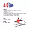 CLUB3D HDMI™ 4K@60Hz UHD Splitter alimentação AC 4 portas