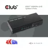 CLUB3D HDMI™ 4K@60Hz UHD Splitter alimentação AC 4 portas