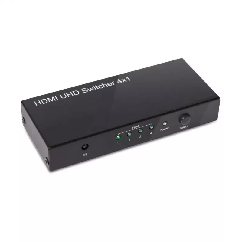 CLUB3D HDMI™ 2.0 UHD 4K60Hz SwitchBox 4 portas com comando IR