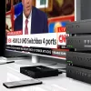 CLUB3D HDMI™ 2.0 UHD 4K60Hz SwitchBox 4 portas com comando IR