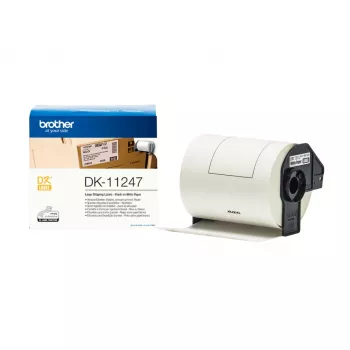 Fita de etiquetas Brother DK-11247 preto sobre branco