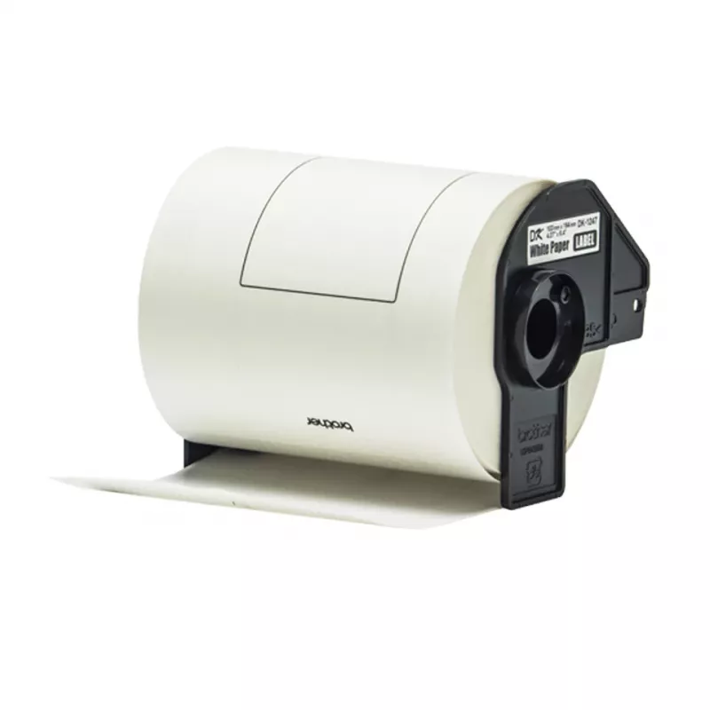 Fita de etiquetas Brother DK-11247 preto sobre branco