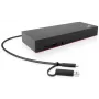 Dock/Replicador de portas para portátil Lenovo 40AF0135EU com fios preto