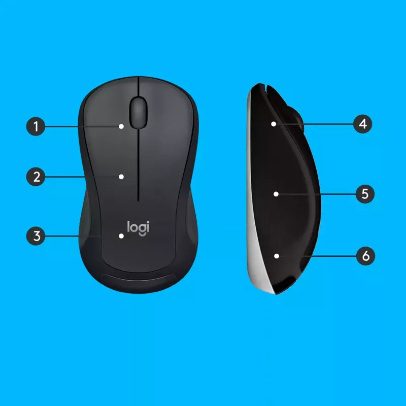 Conjunto de teclado e rato sem fios Logitech MK540 Advanced – teclado QWERTZ de tamanho completo, recetor USB, layout US, rato ergonómico, preto/branco