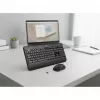 Conjunto de teclado e rato sem fios Logitech MK540 Advanced – teclado QWERTZ de tamanho completo, recetor USB, layout US, rato ergonómico, preto/branco