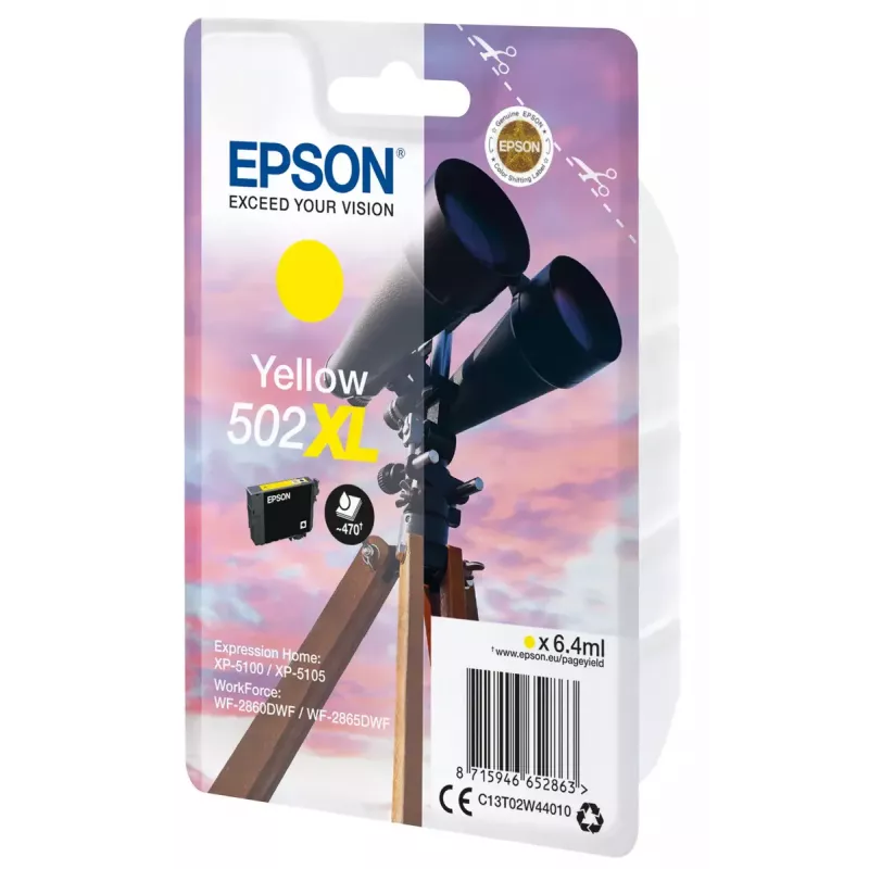 Tinteiro EPSON 502XL amarelo C13T02W44010