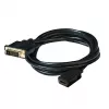 Club 3D CAC-1211 cabo de DVI-D para HDMI 1.4, Dual Link, M/F, 2 m, preto