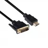 Cabo CLUB3D DVI para HDMI 1.4 M/M 2m/6,56ft bidirecional