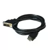 Club 3D CAC-1210 cabo DVI-D para HDMI 1.4, Dual Link, bidirecional, 4K, M/M, 2 m, preto