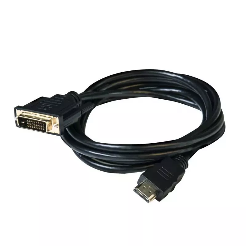 Club 3D CAC-1210 cabo DVI-D para HDMI 1.4, Dual Link, bidirecional, 4K, M/M, 2 m, preto