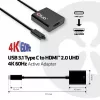 Adaptador ativo USB 3.1 Type-C para HDMI 2.0 UHD 4K 60Hz CLUB3D CAC-2504