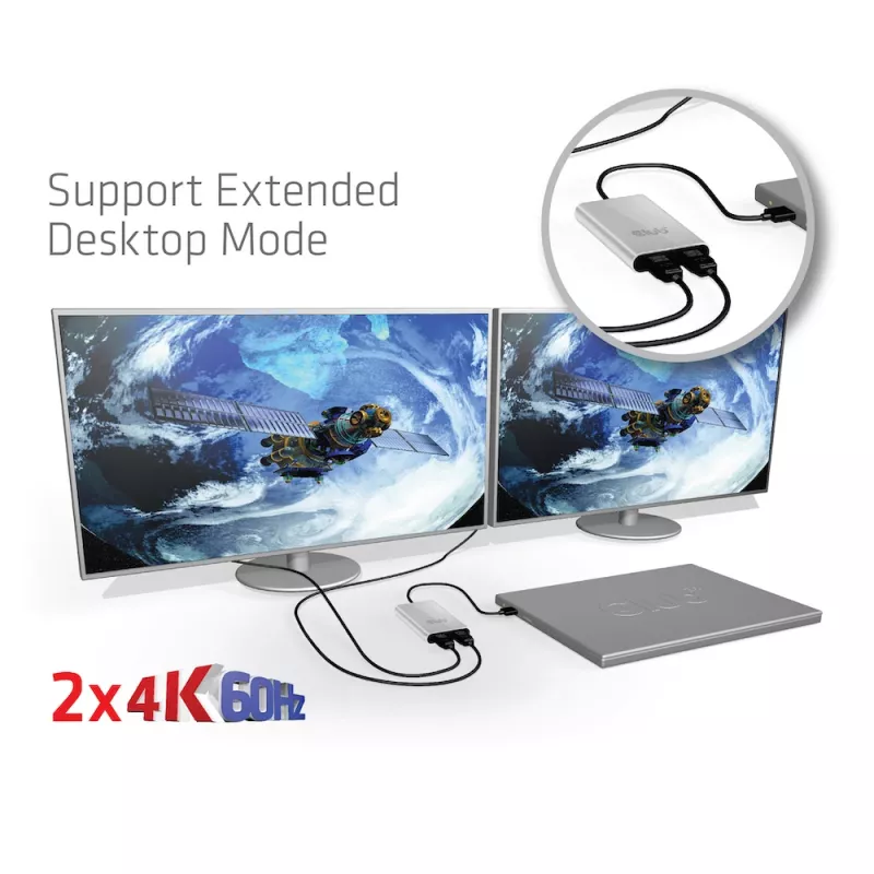 Adaptador CLUB3D Thunderbolt 3 para HDMI 2.0 duplo