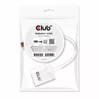 Adaptador ativo DisplayPort para VGA CLUB3D CAC-2003