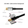 Club 3D CAC-1069 cabo DisplayPort 1.4 HBR3 8K 60 Hz, 32,4 Gbps, DSC, HDR, certificado VESA, M/M, 4 m, preto