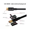 Club 3D CAC-1069B cabo DisplayPort 1.4 HBR3 8K 60 Hz, 32,4 Gbps, DSC 1.2, certificado VESA, M/M, 4 m, preto