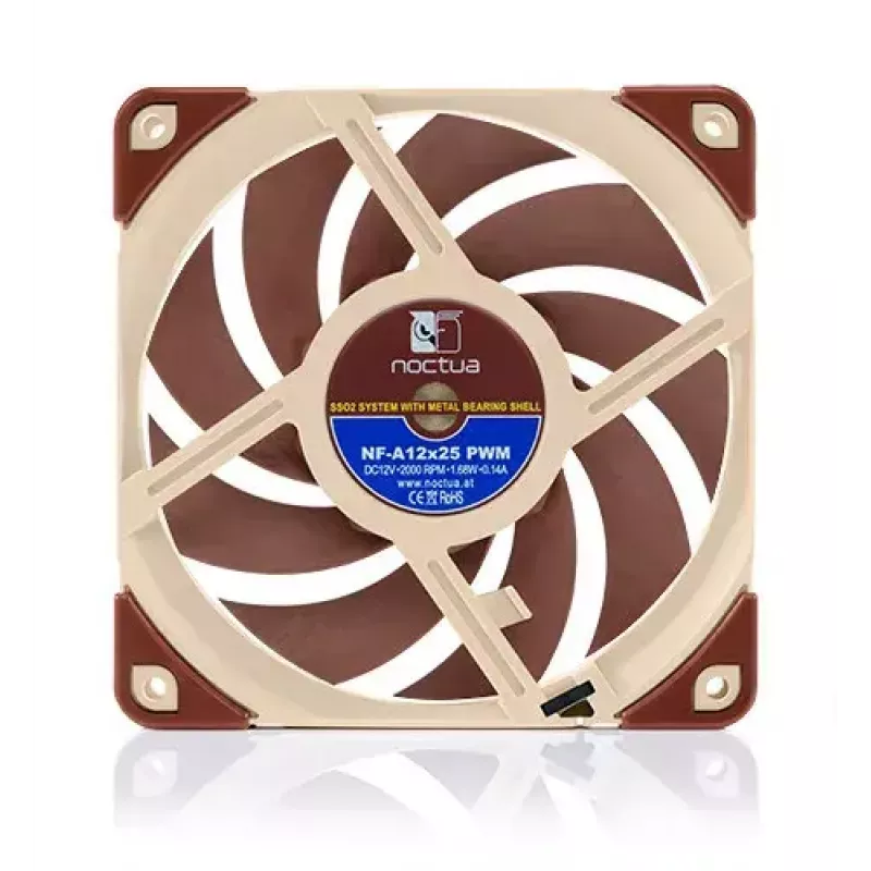 Ventoinha Noctua NF-A12x25 PWM 120 mm, 12 V, PWM, máx. 2000 rpm, 102,1 m³/h, 22,6 dB