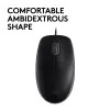 Rato Logitech B110 Silent com fio USB preto