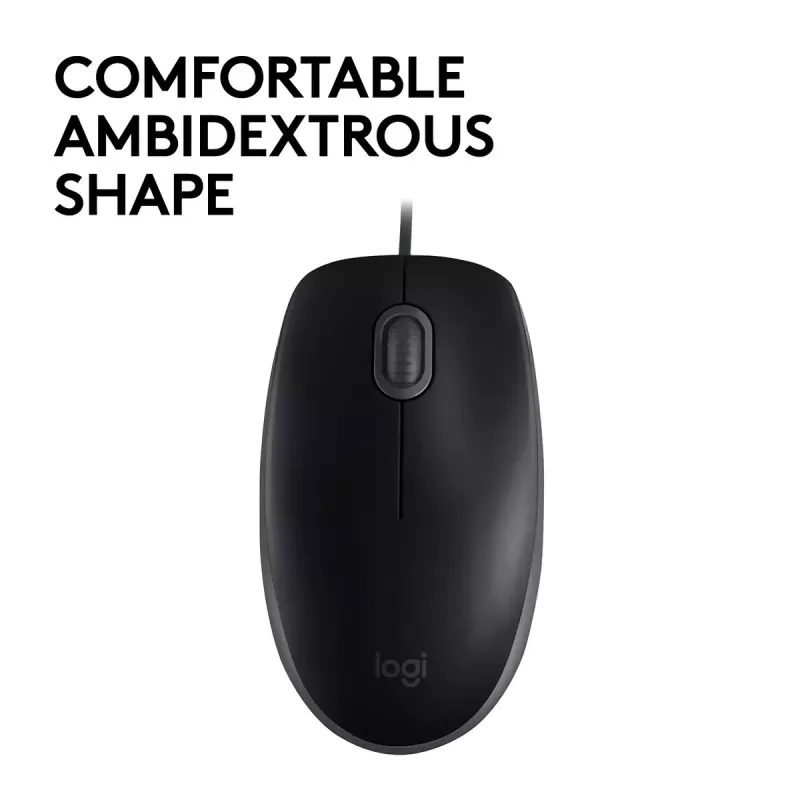 Rato Logitech B110 Silent com fio USB preto