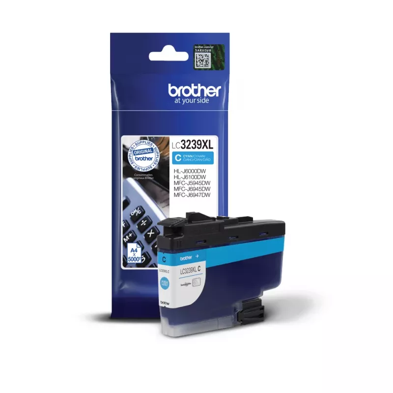 Cartucho de tinta Brother LC3239XLC 1 unid. original alta capacidade (XL) ciano