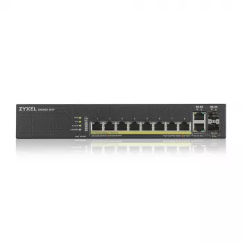 Zyxel GS1920-8HPV2 gerido Gigabit Ethernet (10/100/1000) Power over Ethernet (PoE) preto