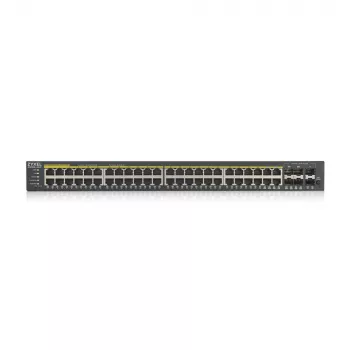 Zyxel GS1920-48HPV2 gerido Gigabit Ethernet (10/100/1000) Power over Ethernet (PoE) preto