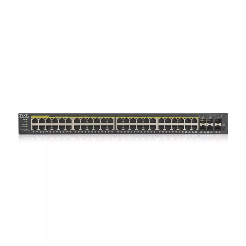 Zyxel GS1920-48HPV2 gerido Gigabit Ethernet (10/100/1000) Power over Ethernet (PoE) preto