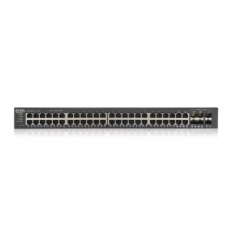 Zyxel GS1920-48V2 gerido Gigabit Ethernet (10/100/1000) preto