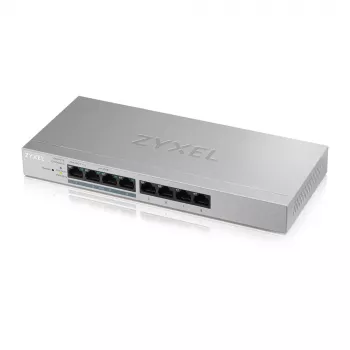 Zyxel GS1200-8HP v2 gerido Gigabit Ethernet (10/100/1000) Power over Ethernet (PoE) cinzento