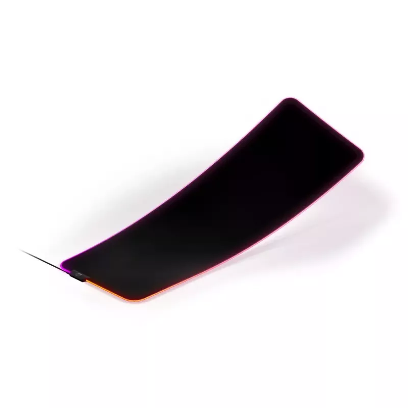 Tapete de rato gaming STEELSERIES QcK Prism Cloth XL — superfície de tecido, 900×300 mm, 4 mm de espessura, retroiluminação RGB