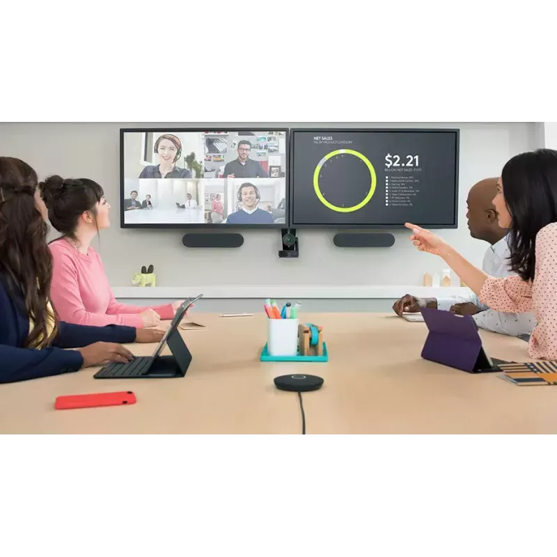 Microfone de mesa Logitech Rally Mic Pod