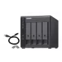 Caixa QNAP TR-004 de 4 baías - 2.5/3.5 polegadas - Serial ATA II - 0,1,5,10,JBOD - 3.2 Gen 1 (3.1 Gen 1) - USB Type-C