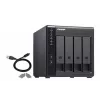 Caixa QNAP TR-004 de 4 baías - 2.5/3.5 polegadas - Serial ATA II - 0,1,5,10,JBOD - 3.2 Gen 1 (3.1 Gen 1) - USB Type-C