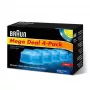 BRAUN CCR4 recargas de 3+1 cartuchos para o sistema de limpeza e carregamento Clean&Renew, embalagem com três recargas mais uma adicional