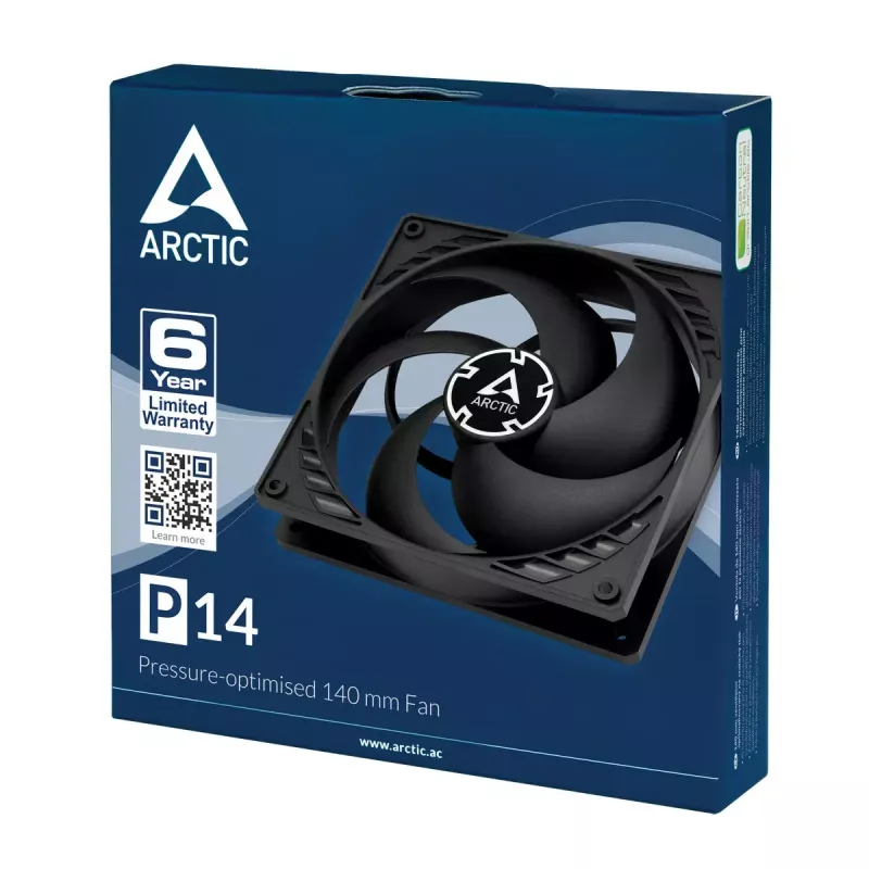 ARCTIC P14 – ventoinha de 140 mm com otimização de pressão