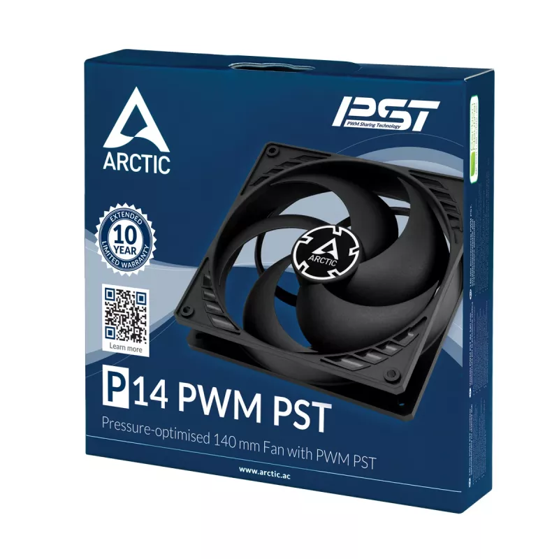 ARCTIC P14 PWM PST ventoinha de 140 mm com otimização de pressão com PWM PST