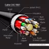 Club 3D CAC-1061 cabo DisplayPort 1.4 HBR3 8K 60 Hz, 32,4 Gbps, DSC 1.2, certificado VESA, com trinco, M/M, 5 m, preto