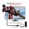 Club 3D CAC-1061 cabo DisplayPort 1.4 HBR3 8K 60 Hz, 32,4 Gbps, DSC 1.2, certificado VESA, com trinco, M/M, 5 m, preto